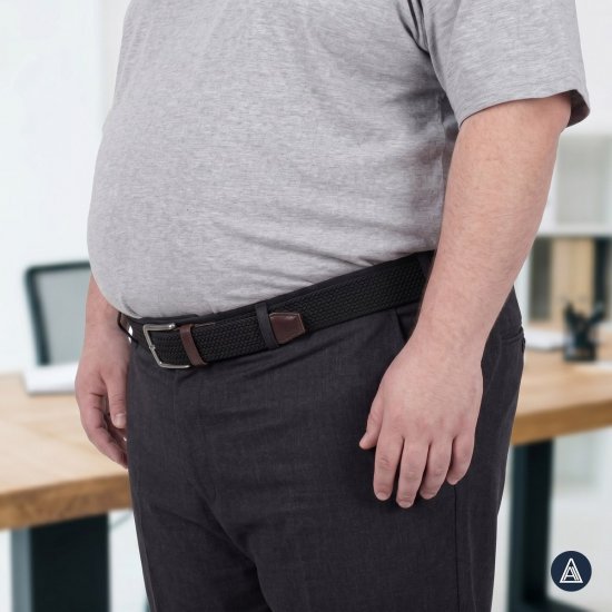 Adamo 180910 Elastický pásek Černá - Pásky - Pásky W40-W70/2XL-8XL