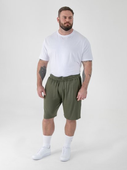 D555 Mitchell 1 Stretch Elasticated Waist Shorts Khaki - Tepláky & kraťasy - Tepláky a Teplákové Kraťasy 2XL-12XL