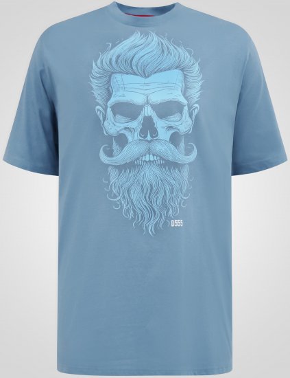 D555 Miller Bearded Skull T-shirt - Trička - Trička nadměrné velikosti - 2XL-14XL