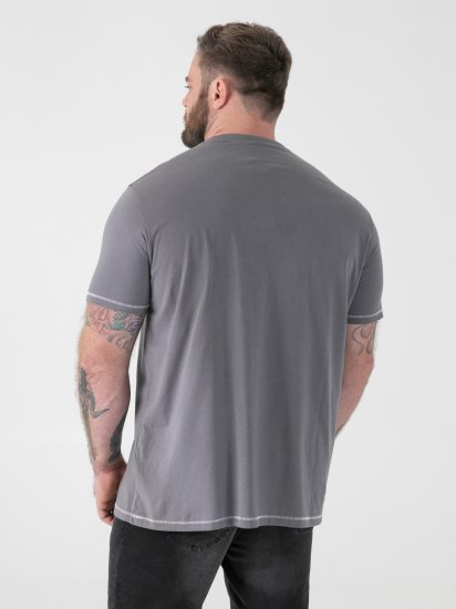 D555 Jasper Official Gas Monkey Printed T-Shirt Grey - Trička - Trička nadměrné velikosti - 2XL-14XL