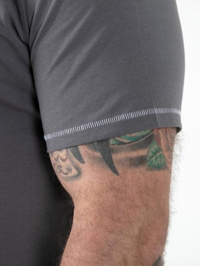 D555 Jasper Official Gas Monkey Printed T-Shirt Grey - Trička - Trička nadměrné velikosti - 2XL-14XL