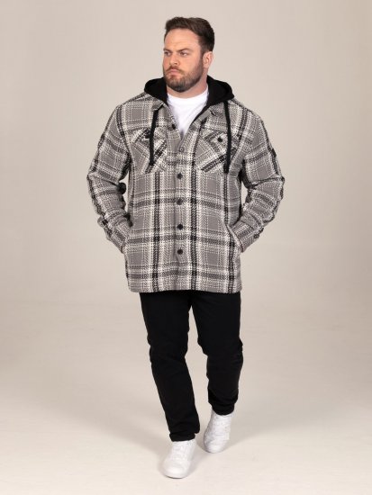 D555 Hayes Košilová bunda Šedá - Košile - Košile 2XL-10XL