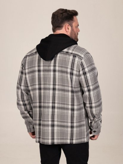 D555 Hayes Košilová bunda Šedá - Košile - Košile 2XL-10XL
