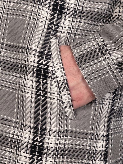D555 Hayes Košilová bunda Šedá - Košile - Košile 2XL-10XL