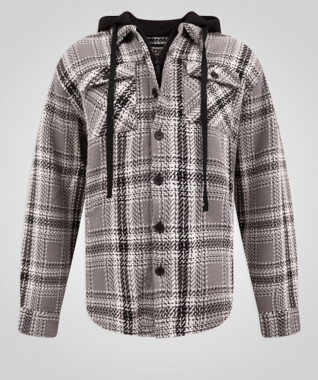 D555 Hayes Košilová bunda Šedá - Košile - Košile 2XL-10XL