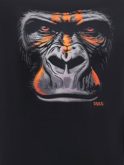 D555 Perkins Tričko s potiskem Černá - Trička - Trička nadměrné velikosti - 2XL-14XL