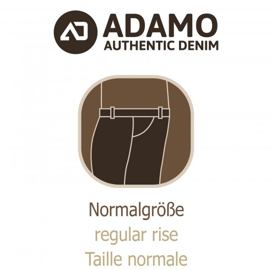Adamo 5-Pocket Regular Rise Jeans Medium Blue - Džíny & kalhoty - Džíny a Kalhoty - W40-W70