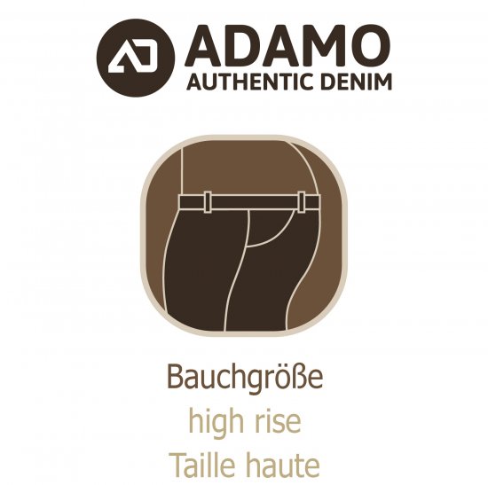 Adamo 5-Pocket High Rise Jeans Medium Blue - Džíny & kalhoty - Džíny a Kalhoty - W40-W70