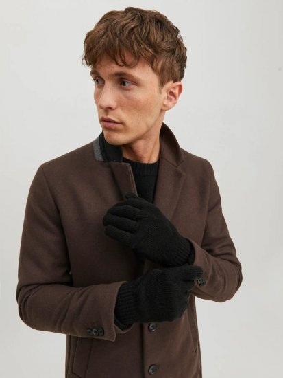 Jack & Jones Barry Pletené rukavice Černá - Rukavice - 