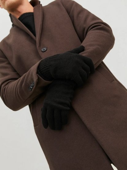Jack & Jones Barry Pletené rukavice Černá - Rukavice - 