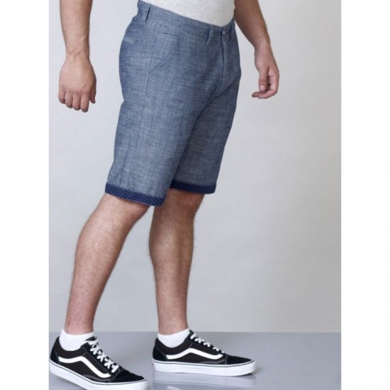 D555 Cliff Shorts Navy - Šortky - Šortky Nadměrné Velikosti W40-W60