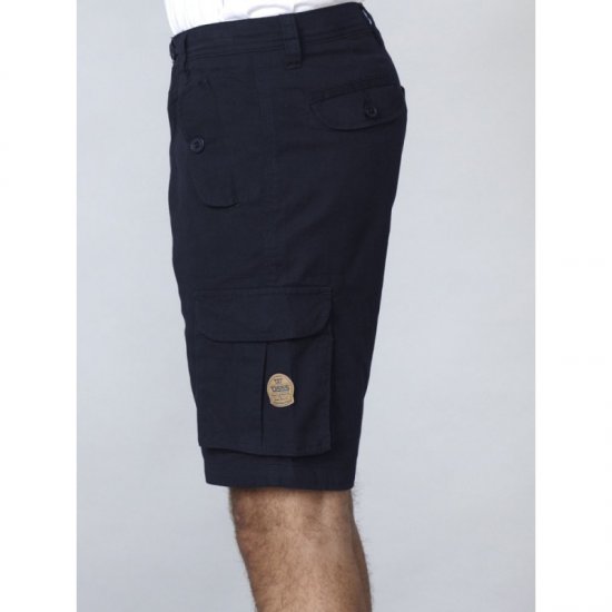 D555 Larry Cargo Shorts Navy - Šortky - Šortky Nadměrné Velikosti W40-W60