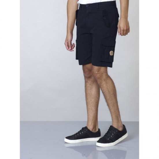 D555 Larry Cargo Shorts Navy - Šortky - Šortky Nadměrné Velikosti W40-W60