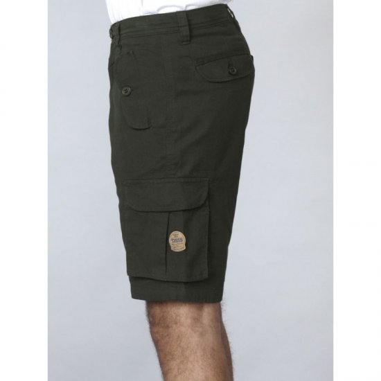 D555 Larry Cargo Shorts Khaki - Šortky - Šortky Nadměrné Velikosti W40-W60