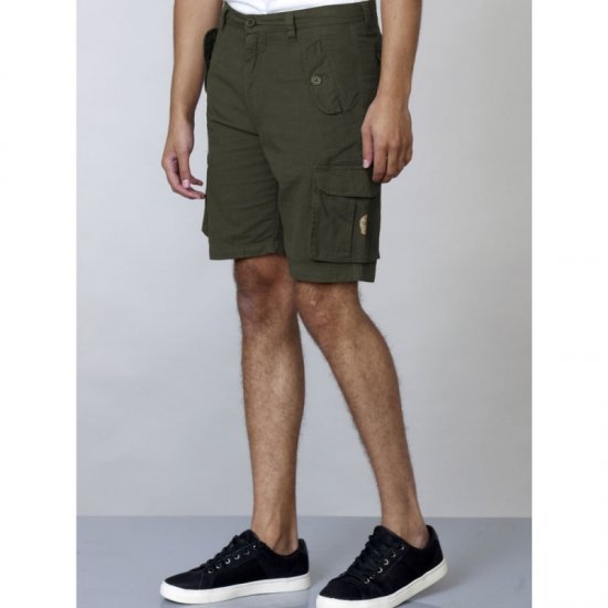 D555 Larry Cargo Shorts Khaki - Šortky - Šortky Nadměrné Velikosti W40-W60