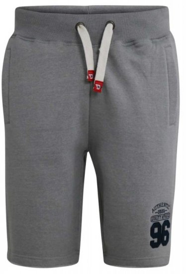 D555 Lindon Jersey Shorts Grey - Tepláky & kraťasy - Tepláky a Teplákové Kraťasy 2XL-12XL
