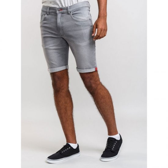 D555 Griffin Denim Shorts Grey - Šortky - Šortky Nadměrné Velikosti W40-W60