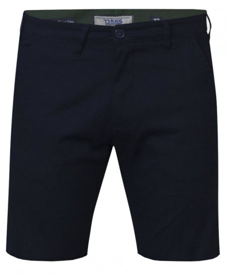 D555 Opala-1 Stretch Chino Shorts Navy - Šortky - Šortky Nadměrné Velikosti W40-W60