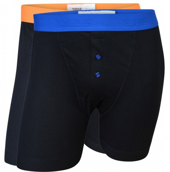 D555 Ranger Boxershorts Black 2-pack - Spodní prádlo - Spodní Prádlo Nadměrné Velikosti 2XL-8XL