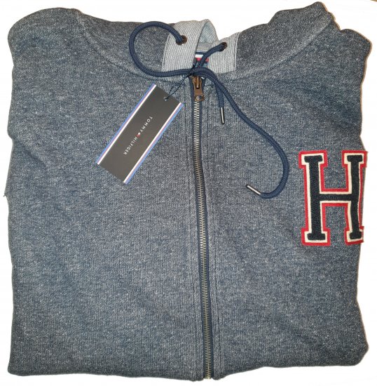 Tommy Hilfiger Axel Zip Thru Hoddie - Motleyho šílený dubnový výprodej - 