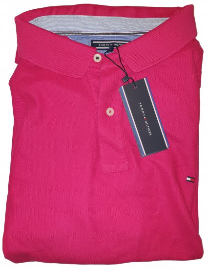 Tommy Hilfiger Classic Polo Dark Pink - Motleyho šílený dubnový výprodej - 