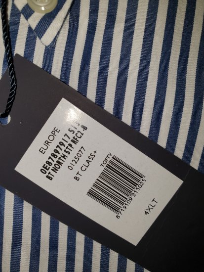 Tommy Hilfiger North Stripe Long Sleeve Shirt Blue/White - Motleyho šílený dubnový výprodej - 