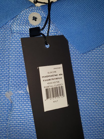 Tommy Hilfiger Jacquard Structure Polo Blue - Motleyho šílený dubnový výprodej - 