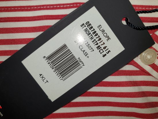 Tommy Hilfiger North Stripe Long Sleeve Shirt Red - Motleyho šílený dubnový výprodej - 