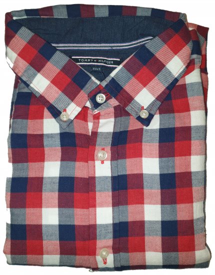 Tommy Hilfiger Red Check Long Sleeve Shirt - Motleyho šílený dubnový výprodej - 