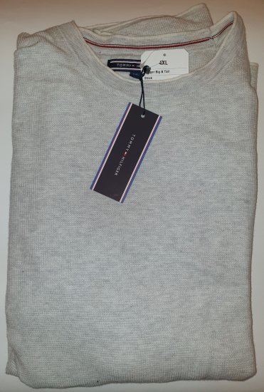 Tommy Hilfiger Sweater Light Grey - Motleyho šílený dubnový výprodej - 