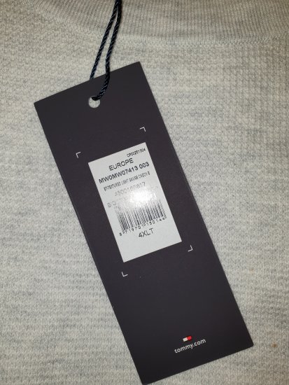 Tommy Hilfiger Sweater Light Grey - Motleyho šílený dubnový výprodej - 