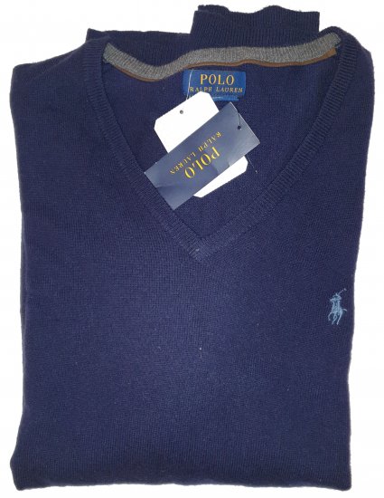 Ralph Lauren M Classics NavyBlue Sweater - Motleyho šílený dubnový výprodej - 