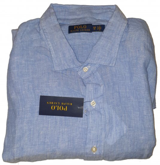 Polo Ralph Lauren 8003 Long Sleeve Shirt Blue - Motleyho šílený dubnový výprodej - 