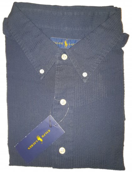 Polo Ralph Lauren TC7I Navy Short Sleeve Shirt - Motleyho šílený dubnový výprodej - 