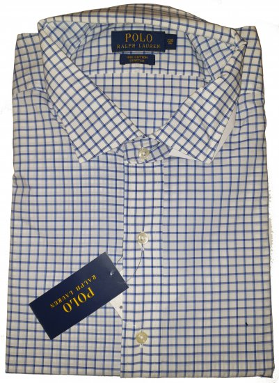 Polo Ralph Lauren TC7C White/Blue Multicolored Shirt - Motleyho šílený dubnový výprodej - 