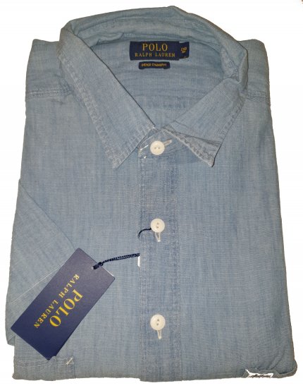 Polo Ralph Lauren TC7E Short Sleeve Shirt Lite Indigo - Motleyho šílený dubnový výprodej - 