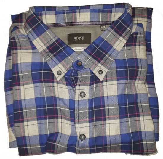 Brax 419030 Shirt Blue - Motleyho šílený dubnový výprodej - 