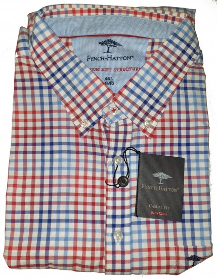 Fynch-Hatton 6022 Shirt Red - Motleyho šílený dubnový výprodej - 