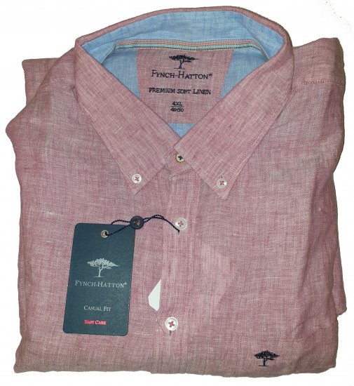 Fynch-Hatton 6156 Shirt Red - Motleyho šílený dubnový výprodej - 