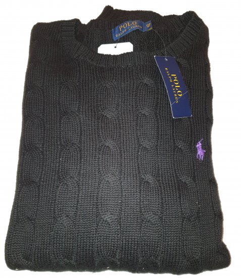 Ralph Lauren T15V Sweater Black - Motleyho šílený dubnový výprodej - 