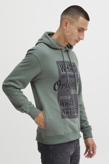 Blend Hoodie 4285 Duck Green - Mikiny & mikiny s kapucí - Mikiny & Mikiny s kapucí 2XL-12XL