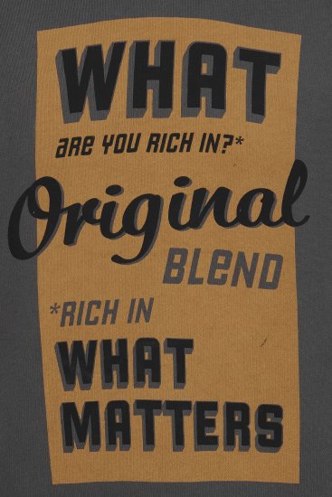 Blend Hoodie 4285 Asphalt Grey - Mikiny & mikiny s kapucí - Mikiny & Mikiny s kapucí 2XL-12XL