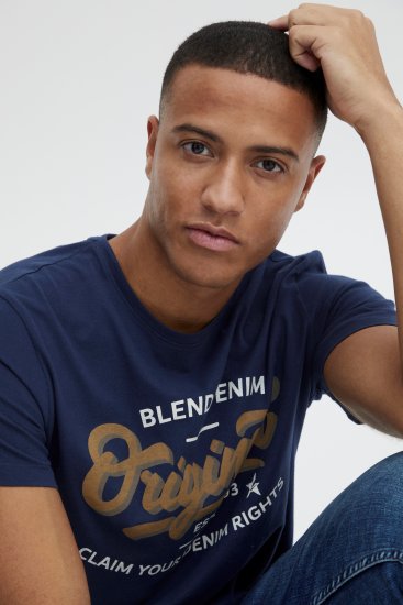 Blend 4568 T-Shirt Dress Blues - Trička - Trička nadměrné velikosti - 2XL-14XL