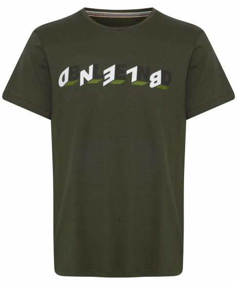 Blend 4795 T-Shirt Forest Night Green - Trička - Trička nadměrné velikosti - 2XL-14XL