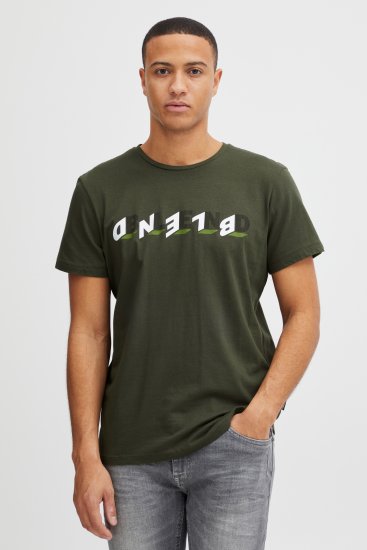 Blend 4795 T-Shirt Forest Night Green - Trička - Trička nadměrné velikosti - 2XL-14XL