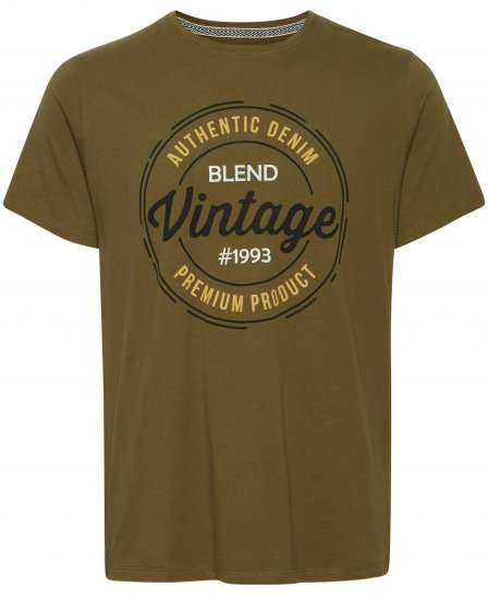 Blend 4811 T-Shirt Military Olive - Trička - Trička nadměrné velikosti - 2XL-14XL