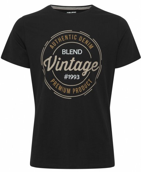 Blend 8411 T-Shirt Black - Trička - Trička nadměrné velikosti - 2XL-14XL