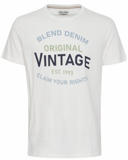 Blend 5018 T-Shirt white - Trička - Trička nadměrné velikosti - 2XL-14XL
