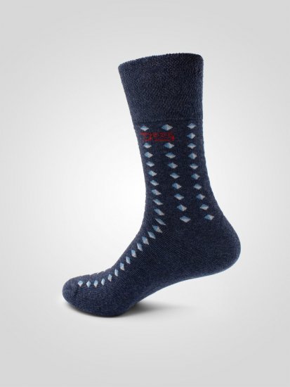 D555 Harold 3 Extra Wide Comfort Fit Socks 3-pack Navy/Denim - Spodní prádlo - Spodní Prádlo Nadměrné Velikosti 2XL-8XL