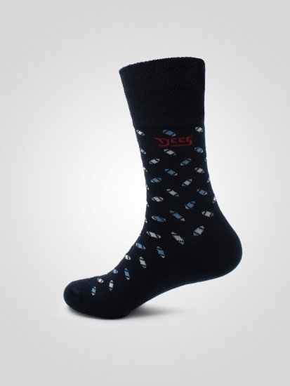 D555 Harold 3 Extra Wide Comfort Fit Socks 3-pack Navy/Denim - Spodní prádlo - Spodní Prádlo Nadměrné Velikosti 2XL-8XL